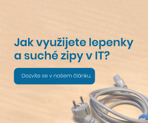 Využití lepících pásek a suchých zipů v IT